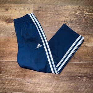adidas Boys' Iconic Tricot Athletic Pants Size 6 Navy